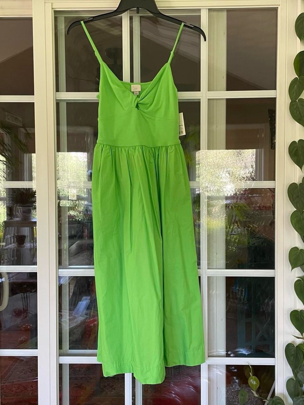 100% Cotton NWT Green Sundress.